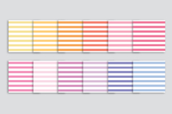 Rainbow Pastel Seamless Stripes Patterns Product Image 2
