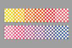 Rainbow Two-Tone Checkerboard Seamless Digital Paper Pattern Product Image 7