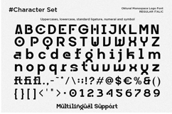Oktural - Monospace Logo Font Product Image 11
