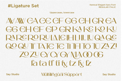 Kemical - Luxury Ligature Sans Serif Font Product Image 11