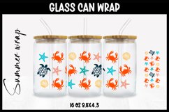 Sea Life Glass Wrap Svg,16oz Libbey Wrap Product Image 1