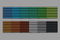 Black Rainbow Seamless Stripes Patterns Product Image 7
