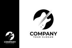 Guitar music logo design Product Image 1