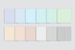 Rainbow and White Seamless Pinstripes Digital Paper Pattern Product Image 7