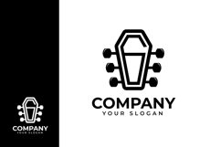 Guitar music logo design Product Image 1