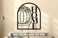 Modern Plant Wall Art SVG I Botanical Laser Cut Wall Art Product Image 1