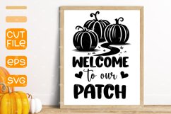Welcome to our patch SVG,Autumn cut file, door sign svg Product Image 1