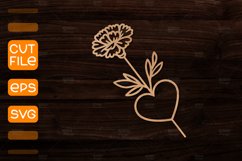 Marigold Flower Laser Cut I Laser Cut Gift Product Image 1