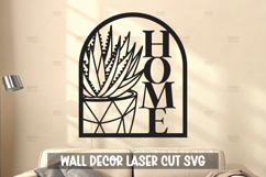 Modern Plant Wall Art SVG I Botanical Laser Cut Wall Art Product Image 1