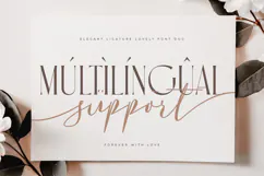 Forever With Love - Elegant Ligature Lovely Font Duo Product Image 16
