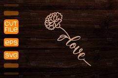 Marigold Flower Laser Cut I Laser Cut Gift Product Image 1