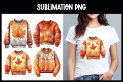 29 Knitted Sweaters Sublimation Clip Art I Clipart PNG Product Image 2