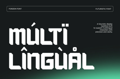 Forzon - Futuristic Display Typeface Product Image 15
