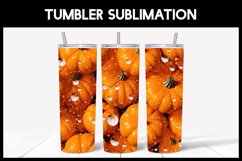 9 Autumn Pumpkins Tumbler Design I Seamless Tumbler PNG Product Image 4
