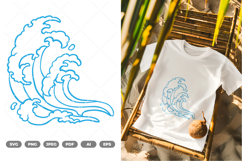 Wave SVG &amp; Clipart Product Image 1