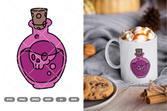 Poison Bottle Colored SVG &amp; Clipart Product Image 1