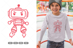 Cute Robot SVG &amp; Clipart Product Image 1