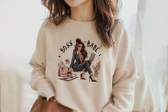Boss Babe Charm - Empowering Businesswoman PNG Clip Art Product Image 2