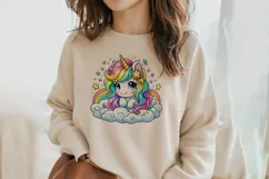 Adorable Baby Rainbow Unicorn Png Clip Art Product Image 2