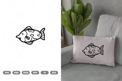 Cute Fish Doodle SVG &amp; Clipart Product Image 1