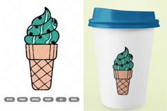 Ice Cream Colored SVG &amp; Clipart Product Image 1