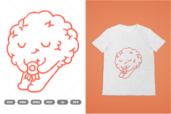 Brain Mascot SVG &amp; Clipart Product Image 1