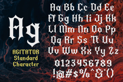 Agitator Blackletter Font Product Image 2