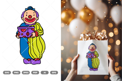 Clown Colored SVG &amp; Clipart Product Image 1