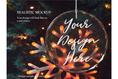 Crystal Glass Ornament Video Mockup Product Image 2