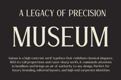 Gaisan - Sharp Modern Serif Font for Prestigious Branding Product Image 2