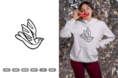 Bird Tatto SVG &amp; Clipart Product Image 1
