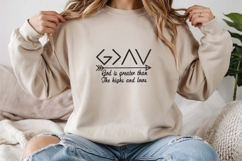 God Is Greater Than Highs And Lows Embroidery Design Product Image 2