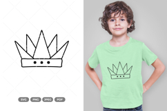 Crown Doodle SVG &amp; Clipart Product Image 1