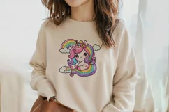 Adorable Baby Rainbow Unicorn Png Clip Art Product Image 2