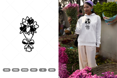 Hearts Bouquet SVG &amp; Clipart Product Image 1