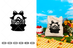 Easter Egg Basket SVG &amp; Clipart Product Image 1