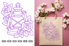 Lantern SVG &amp; Clipart Product Image 1