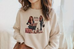 Boss Babe Charm - Empowering Businesswoman PNG Clip Art Product Image 2