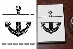 Split Anchor SVG &amp; Clipart Product Image 1