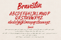 Braveston Brush Script Font Product Image 7