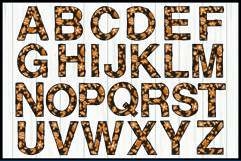 Christmas Gingerbread Alphabet Bundle, Sublimation ABC Product Image 2
