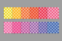 Rainbow Two-Tone Checkerboard Seamless Digital Paper Pattern Product Image 3