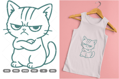 Angry Cat SVG &amp; Clipart Product Image 1
