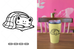 Kawaii Chibi Frog SVG &amp; Clipart Product Image 1
