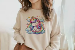 Adorable Baby Rainbow Unicorn Png Clip Art Product Image 2