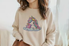 Adorable Baby Rainbow Unicorn Png Clip Art Product Image 2