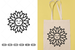 Kawaii Flower SVG &amp; Clipart Product Image 1