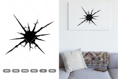 Cracking Wall SVG &amp; Clipart Product Image 1