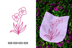 Blooming Flower SVG &amp; Clipart - Spring Cut File Product Image 1