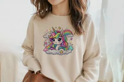 Adorable Baby Rainbow Unicorn Png Clip Art Product Image 2